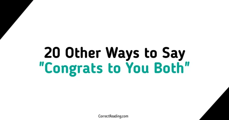 20 Other Ways to Say Congrats to You Both