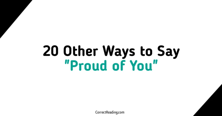 20 Other Ways to Say Proud of You
