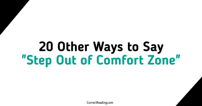 20 Other Ways to Say Step Out of Comfort Zone
