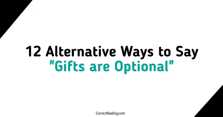12 Alternative Ways to Say Gifts Are Optional