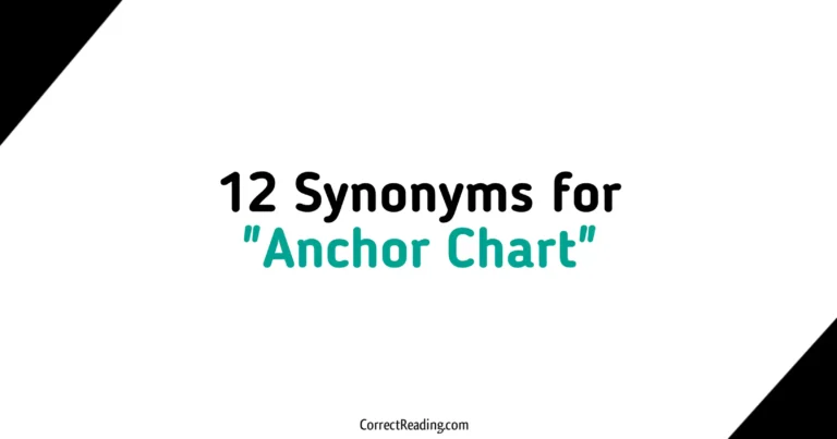 12 Synonyms for Anchor Chart