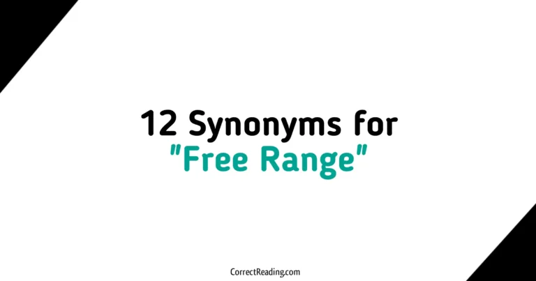 12 Synonyms for Free Range